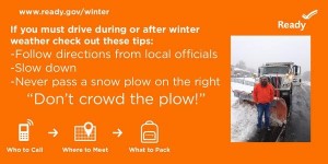 Driving-Snow Plow Safety Tip
